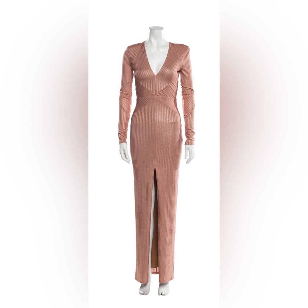 Michael Costello x Revolve 
Chic Long Sleeve Blush Dress